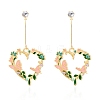 Alloy and Enamel Pendant Stud Earrings PW-WG3B231-01-1