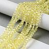 Electroplate Glass Bead Strands EGLA-R015-4mm-26-1