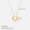 304 Stainless Steel Pendant Necklaces for Women FS-WG3C5F5-05-1