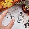 SUPERFINDINGS 2Pcs 304 Stainless Steel Keychain Clasps FIND-FH0005-19A-4