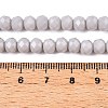 Opaque Solid Color Imitation Jade Glass Beads Strands LS-EGLA-A044-P6mm-D19-4