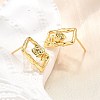 Brass Stud Earrings LS-EJEW-G432-01G-3