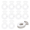 Paper Diamond Ring Wine Glass Charms Tags AJEW-WH0001-71B-1