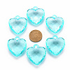 Transparent Acrylic Pendants LS-TACR-T024-03B-946-3