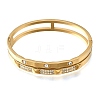 304 Stainless Steel Crystal Rhinestone Double Layer Hinged Cuff Bangles for Women SA-CBAF851-01G-4