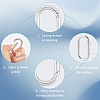 18Pcs 3 Styles Zinc Alloy Spring Gate Rings FIND-SP0001-13-6
