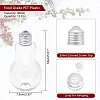 Creative Plastic Light Bulb Shaped Bottle AJEW-NB0001-72-2