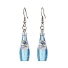 Resin Cocktail Pendants & 304 Stainless Steel Dangle Earrings for Women EJEW-JE06406-4