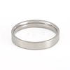 201 Stainless Steel Flat Plain Band Rings RJEW-G106-4mm-11-P-2