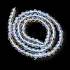 Transparent Electroplate Glass Beads Strands GLAA-T032-T4mm-C14-2