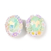 Luminous Polymer Clay Glass Rhinestone Beads CLAY-H003-05D-2