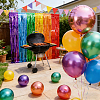 3Pcs PET Iridescent Metallic Party Tassel Streamers DIY-WR0005-71B-4