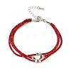 Polyester Multi-Strand Bracelets FB-CBA983F-02P-06-4