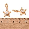 Brass Pave Clear Cubic Zirconia European Dangle Charms CU-CBAEC99-26G-3