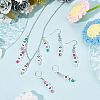 9Pcs 9 Style Acrylic Pendant Stitch Markers HJEW-NB00002-4