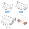   20Pcs 3 Style Transparent Acrylic Bases FIND-PH0007-03-3