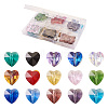 Craftdady 150Pcs 15 Colors Transparent Glass Beads GLAA-CD0001-09-7