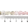 Natural Prehnite & Rose Quartz Beads Strands G-L610-B09-01-5