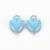 Spray Painted Alloy Charms PALLOY-Q433-032E-RS-1