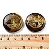 Natural Tiger Eye Carved Pendants G-H007-06A-3