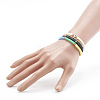 Handmade Polymer Clay Heishi Beaded Stretch Bracelets Set BJEW-JB06056-13