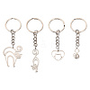 201 Stainless Steel Cat Keychains KEYC-TAC00008-7