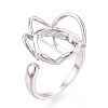 Flower Brass Cup Peg Ring Settings KK-N274-39P-1