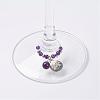 Natural Amethyst Wine Glass Charms AJEW-JO00154-05-3