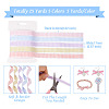 25 Yards 5 Colors Polycotton(Polyester Cotton) Ribbon OCOR-TAC0030-02B-4