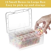 Rectangle PP Plastic Bead Organizer Storage Boxes PW-WG49079-01-2