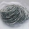 Brass Rhinestone Tennis Bracelets WG6EB7A-10-1