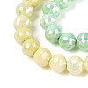 Anti-Tarnish Electroplate Glass Beads Strands GLAA-N056-8mm-06-3