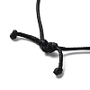 Natural Quartz Crystal Ring Pendant Necklace with Waxed Cords NJEW-R262-01A-05-5