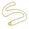 2.5MM 304 Stainless Steel Paperclip Chain Necklaces NJEW-JN06449-01-2