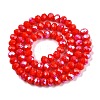 Electroplate Opaque Solid Color Glass Beads Strands LS-EGLA-A044-P6mm-L22-3
