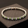 Brass & Clear Cubic Zirconia & Resin Evil Eye Tennis Bracelets for Women FS-WG6CA97-06-1