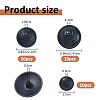 30Pcs 3 Styles Skull with Flat Round Alloy Shank Buttons BUTT-FH0001-038EB-2