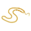 304 Stainless Steel Cuban Link Chain Necklaces for Women Men NJEW-G161-02G-4