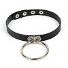 Alloy Ring Pendant PU Leather Choker Necklaces for Women FS-WGA2FAB-01-2
