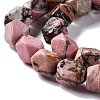 Natural Rhodonite Beads Strands G-L235B-13-4