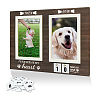 Anniversary Rectangle Wood Photo Frames DJEW-WH0057-002-1