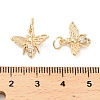 Brass Micro Pave Cubic Zirconia Pendants KK-B133-05G-02-3