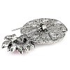 Zinc Alloy Colorful Rhinestone Brooch JEWB-U011-03AS-02-2