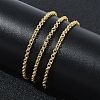 2MM Brass Double Link Chain Necklaces for Women KK-CBA2293-18G-2