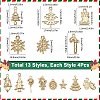 52Pcs 13 Styles Christmas Theme Zinc Alloy Pendants FIND-SC0012-62-2
