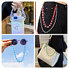 10Pcs 10 Colors Acrylic Oval Link Chain HJEW-TAC0177-8