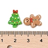 Christmas Theme Opaque Resin Cabochons CRES-M037-13-3