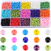 SUNNYCLUE 195G 15 Style Mixed Style Glass Round Seed Beads SEED-SC0001-34-1