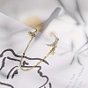 Alloy Crystal Rhinestone Tassel Cuff Earrings FS-WGCD986-01-4
