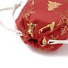 Gold Stamping Christmas Velvet Storage Bags ABAG-Q053-01A-02B-3